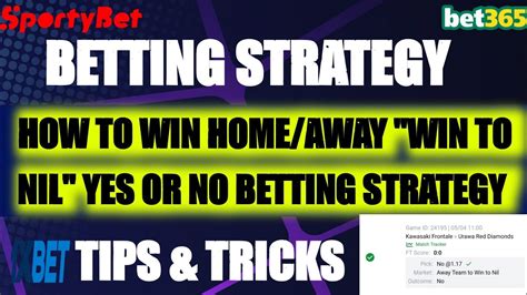 away to win to nil no|To Win To Nil Betting Market Explained .